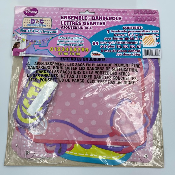 Disney’s Doc McStuffins Party Jumbo Letter Banner Kit - Picture 2 of 2